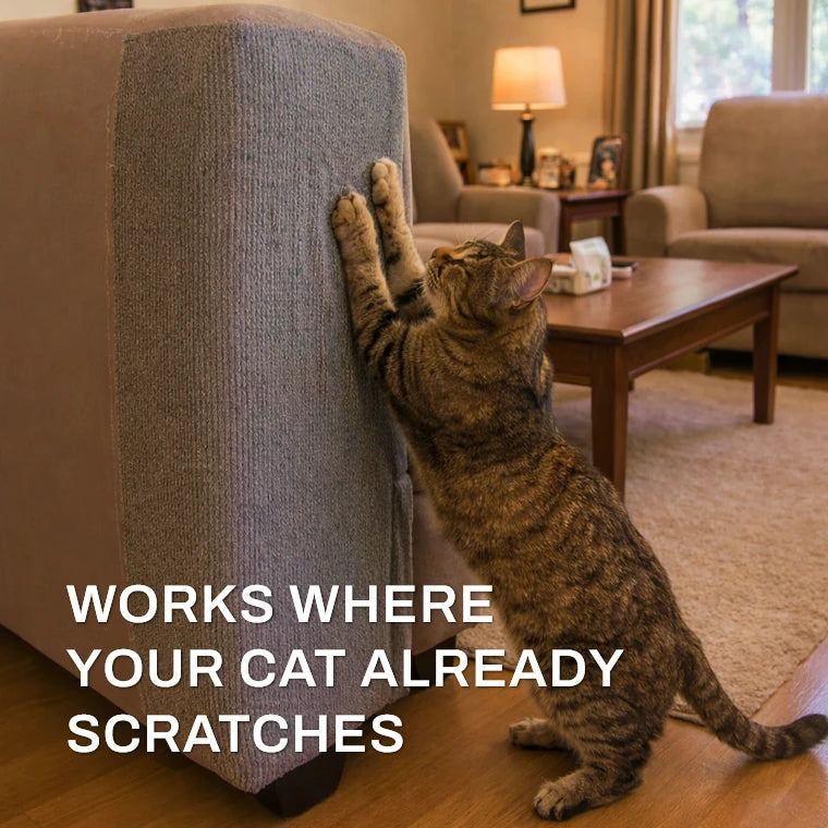 Proteja los lugares donde su gato ya rasca sin perder su hogar ni su vínculo