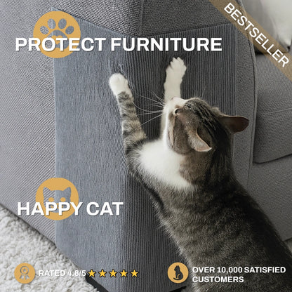 Proteja los lugares donde su gato ya rasca sin perder su hogar ni su vínculo