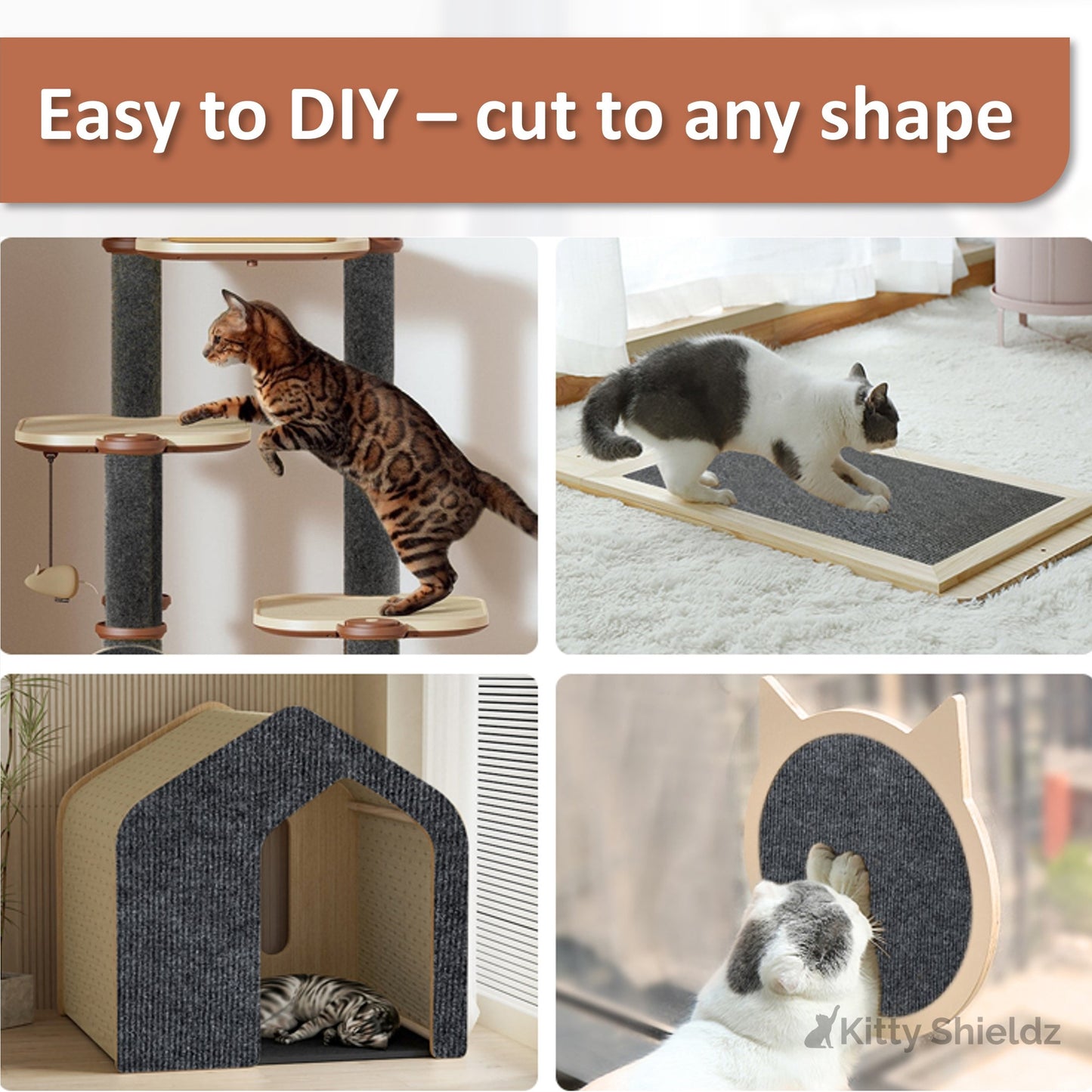 Kitty Shieldz Self-Stick Cat Scratching Mat